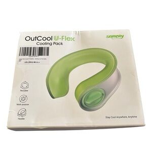 Outcool U-Flex Cooling Pack Neck Swelling Pain Relief Green Reusable Flexible